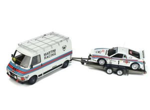 1/18 1983 Pack Fiat 242 Lancia 037 GR.B #1 W. Rohrl Rally Monte Carlo *Resin series*, white/blue/red 1:18
