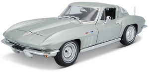 CHEVROLET CORVETTE COUPE 2-DOOR 1965 SILVER 1:18