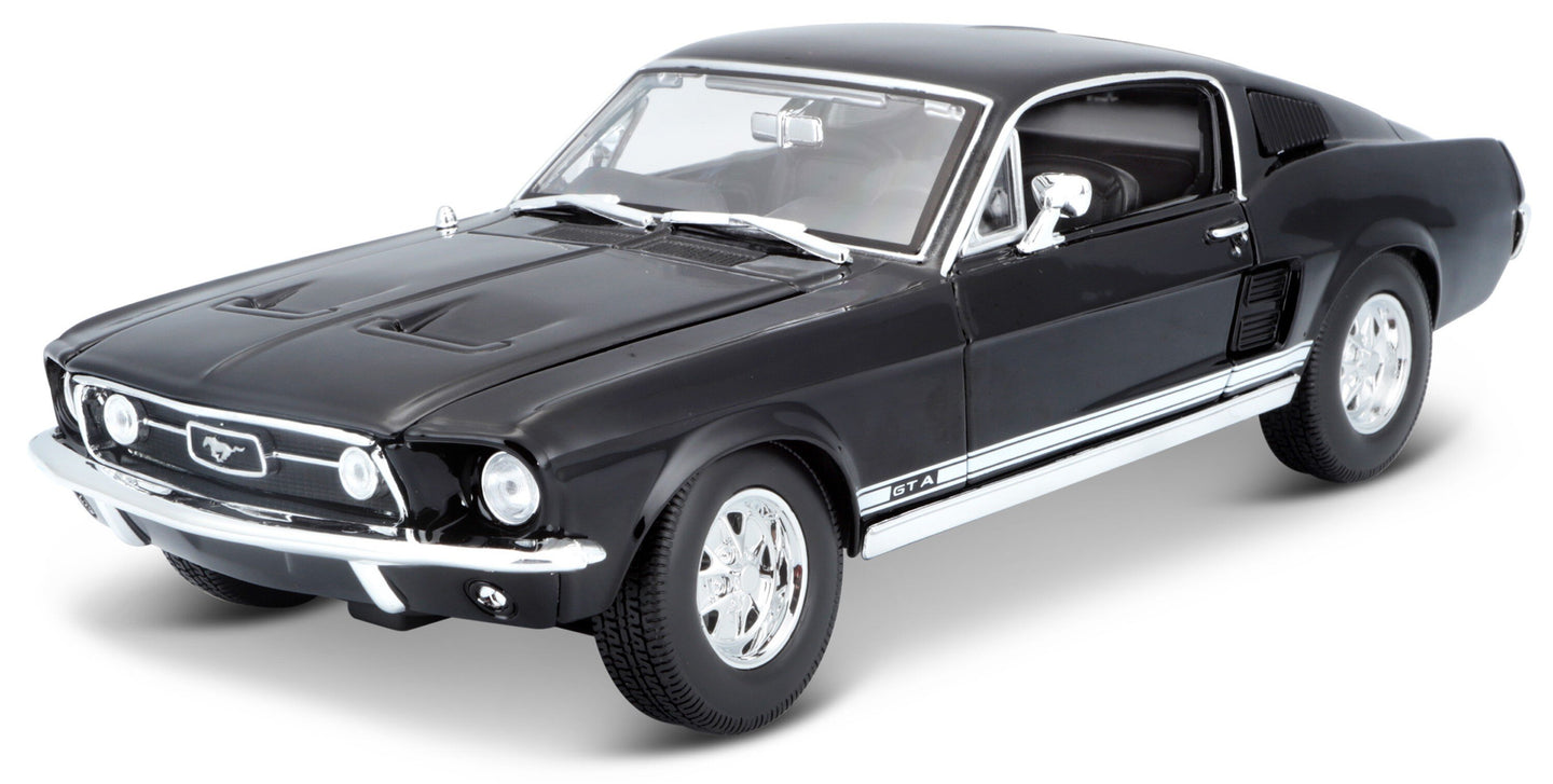 FORD USA MUSTANG GTA COUPE FASTBACK 1967 BLACK 1:18