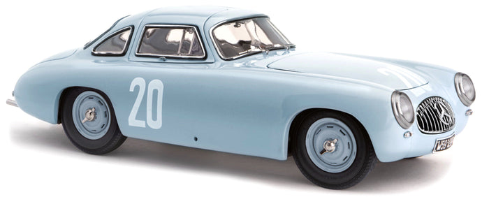 MERCEDES BENZ 300SL (W154) TEAM DAIMLER-BENZ AG N 20 2nd BERN GP 1952 H.LANG LIGHT BLUE 1:18