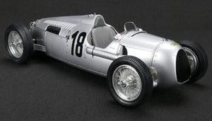 AUTO UNION F1 TYPE C N 18 WINNER INTERNATIONALES EIFELRENNEN 1936 B.ROSEMEYER SILVER 1:18