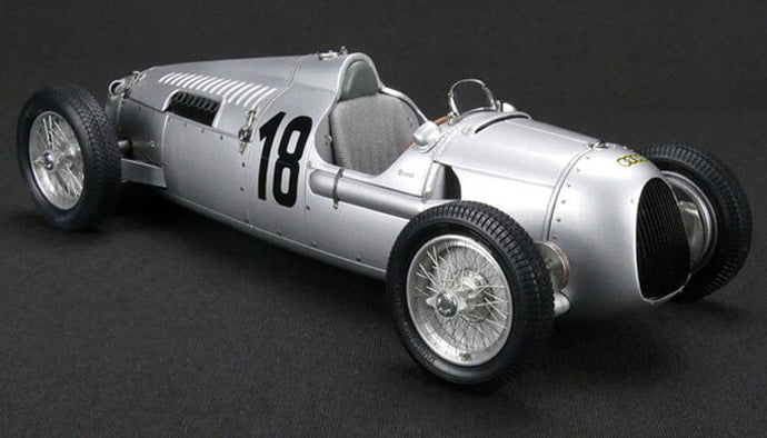 AUTO UNION F1 TYPE C N 18 WINNER INTERNATIONALES EIFELRENNEN 1936 B.ROSEMEYER SILVER 1:18