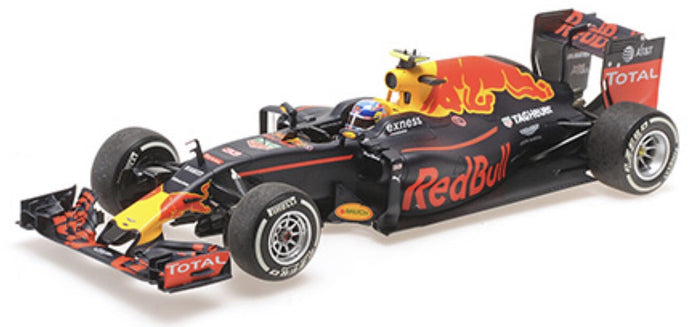 RED BULL RB12 #33 MAX VERSTAPPEN WINNER GP SPANJE 2016 mørk blå/rød/gul 1:18