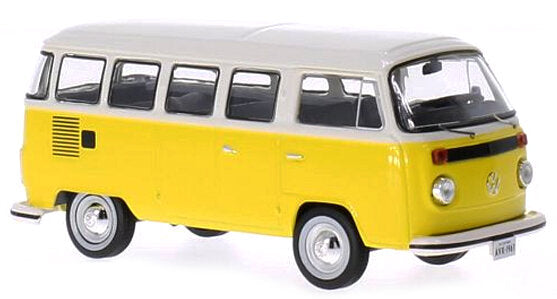 VW T2 BUS KOMBI 1976 YELLOW/WHITE 1:43