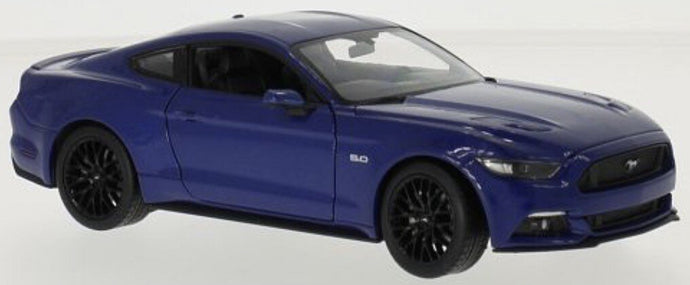 FORD MUSTANG GT 2015 blå metallic 1:24 fra Welly