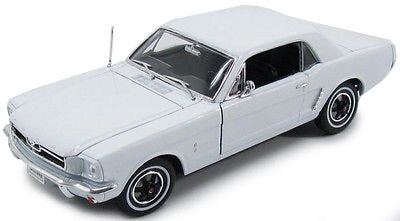 FORD USA MUSTANG 1/2 HARD-TOP 1964 WHITE 1:18