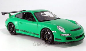 PORSCHE 911 GT3 RS 2007 WHITE WITH BLACK STRIPS 1:18