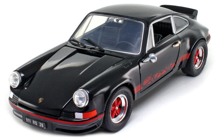 PORSCHE 911 CARRERA RS 1973 BLACK/RED 1:18