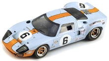 Indlæs billede til gallerivisning FORD USA GT40 4.9L V8 TEAM JW AUTOMOTIVE ENGINEERING N 6 WINNER 24h LE MANS 1969 JACKY ICKX - JACKIE OLIVER LIGHT BLUE ORANGE 1:43