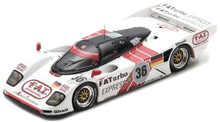 Indlæs billede til gallerivisning PORSCHE DAUER 962 3.0L TURBO TEAM LE MANS PORSCHE N 36 WINNER 24h LE MANS 1994 MAURO BALDI - HURLEY HAYWOOD - YANNICK DALMAS WHITE RED 1:43