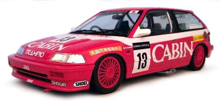 HONDA CIVIC EF3 #13 ´CABIN´ GP MACAU 1988 rød/hvid 1:18