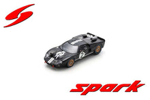 Indlæs billede til gallerivisning FORD USA GT40 MKII 7.0L V8 TEAM SHELBY AMERICAN INC. N 2 WINNER 24h LE MANS 1966 BRUCE McLAREN - CHRIS AMON BLACK SILVER 1:43