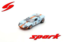 Indlæs billede til gallerivisning FORD USA GT40 4.9L V8 TEAM JW AUTOMOTIVE ENGINEERING N 6 WINNER 24h LE MANS 1969 JACKY ICKX - JACKIE OLIVER LIGHT BLUE ORANGE 1:43