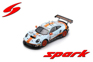 PORSCHE 911 991 GT3 R 4.0L FLAT-6 TEAM GPX RACING N 20 WINNER 24h SPA 2019 RICHARD LIETZ - MICHAEL CHRISTENSEN - KEVIN ESTRE LIGHT BLUE ORANGE BLACK 1:43