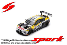 Indlæs billede til gallerivisning BMW 4-SERIES M4 GT3 TEAM ROWE RACING N 98 WINNER 24h SPA 2023 PHILIPP ENG - MARCO WITTMANN - NICK YELLOLY WHITE GREY YELLOW 1:43