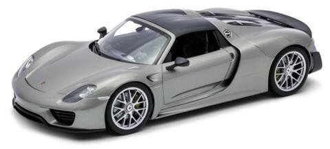 PORSCHE 918 SPYDER HARD-TOP CLOSED 2015 - CARBON ROOF GREY MET 1:18