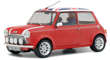 Indlæs billede til gallerivisning MINI COOPER 1.3i SPORT PACK WITH UK ENGLISH FLAG 1997 RED WHITE BLUE 1:18