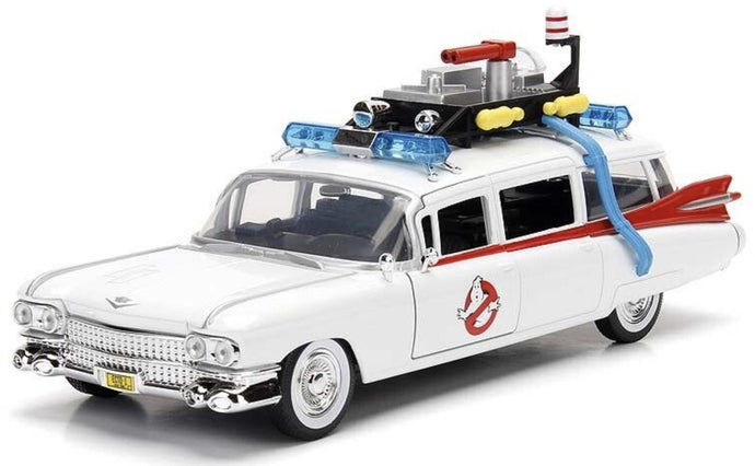 Cadillac ECTO-1 1959 `GHOSTBUSTERS` hvid/rød 1:24
