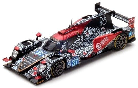 Oreca 07 GIBSON JACKIE CHAN DC RACING #37 JAAFAR/JEFFRI/TAN 24H LE MANS 2018 sort/rød/hvid 1:43