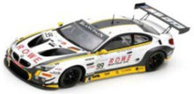 Indlæs billede til gallerivisning BMW M6 GT3 ROWE RACING #99 SIMS/KLINGMANN/CATSBURG 2ND 24H SPA 2018 hvid/gul/grå 1:43