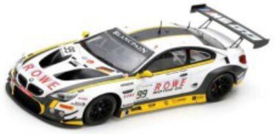 BMW M6 GT3 ROWE RACING #99 SIMS/KLINGMANN/CATSBURG 2ND 24H SPA 2018 hvid/gul/grå 1:43
