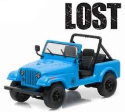 Jeep CJ-7 1977 'DHARMA JEEP LOST 2004 -10 TV SERIES' blå 1:18