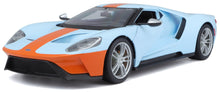Indlæs billede til gallerivisning FORD GT 2017 lys blå/orange 1:18