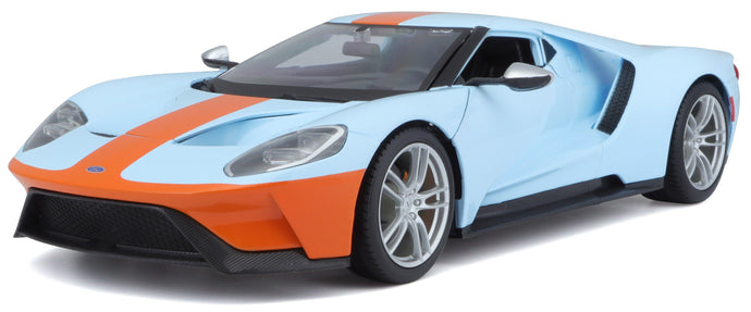 FORD GT 2017 lys blå/orange 1:18