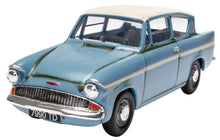 Indlæs billede til gallerivisning Ford ANGLIA Mr WESLEY'S ENCHANTED FORD ANGLIA - HARRY POTTER AND THE CHAMBER OF SECRETS blå/hvid 1:43