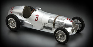 Mercedes Benz W125 #3 VON BRAUCHITSCH GP DONINGTON 1937 Limited Edition sølv 1:18