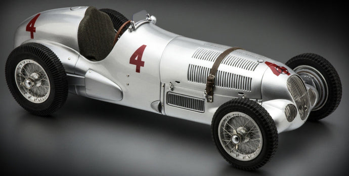 Mercedes Benz W125 #4 SEAMAN GP DONINGTON 1937 Limited Edition sølv 1:18
