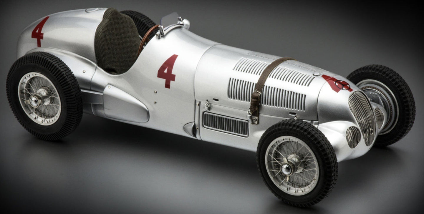 Mercedes Benz W125 #4 SEAMAN GP DONINGTON 1937 Limited Edition sølv 1:18