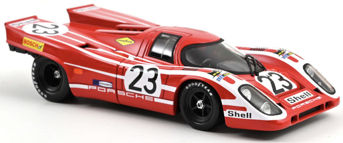 PORSCHE 917K 4.9L TEAM SALZBURG N 23 WINNER 24h LE MANS 1970 HANS HERRMANN - RICHARD ATTWOOD RED WHITE 1:18