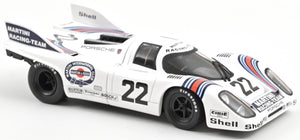 PORSCHE 917K 4.9L TEAM MARTINI RACING N 22 WINNER 24h LE MANS 1971 HELMUT MARKO - GIJS VAN LENNEP WHITE 1:18