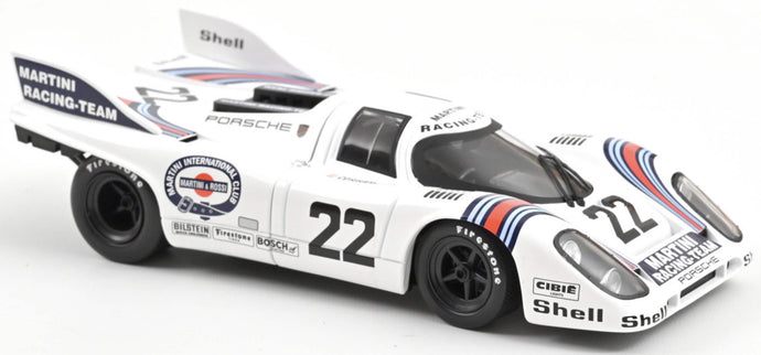 PORSCHE 917K 4.9L TEAM MARTINI RACING N 22 WINNER 24h LE MANS 1971 HELMUT MARKO - GIJS VAN LENNEP WHITE 1:18