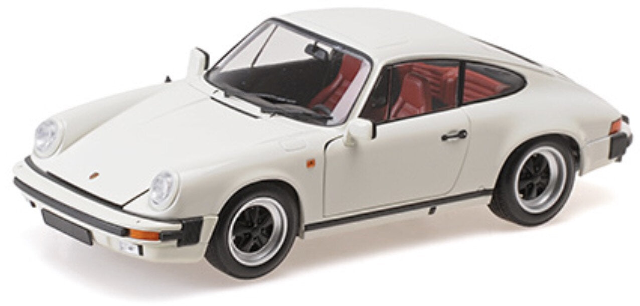 PORSCHE 911 3.2 CARRERA COUPE 1983 WHITE 1:18