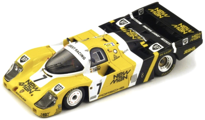 PORSCHE 956 LH TEAM NEW-MAN JOEST RACING N 7 WINNER 24h LE MANS 1985 K.LUDWIG - P.BARILLA - J.WINTER YELLOW BLACK 1:43