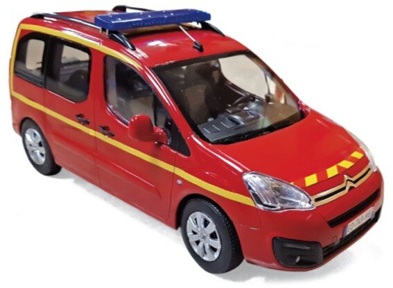 Citroen BERLINGO 'POMPIERS' 2017 rød/gul 1:18