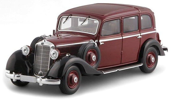Mercedes Benz 260D PULLMAN LANDAULET FULLY CLOSED 1936 Limited Edition mørk rød/sort 1:18