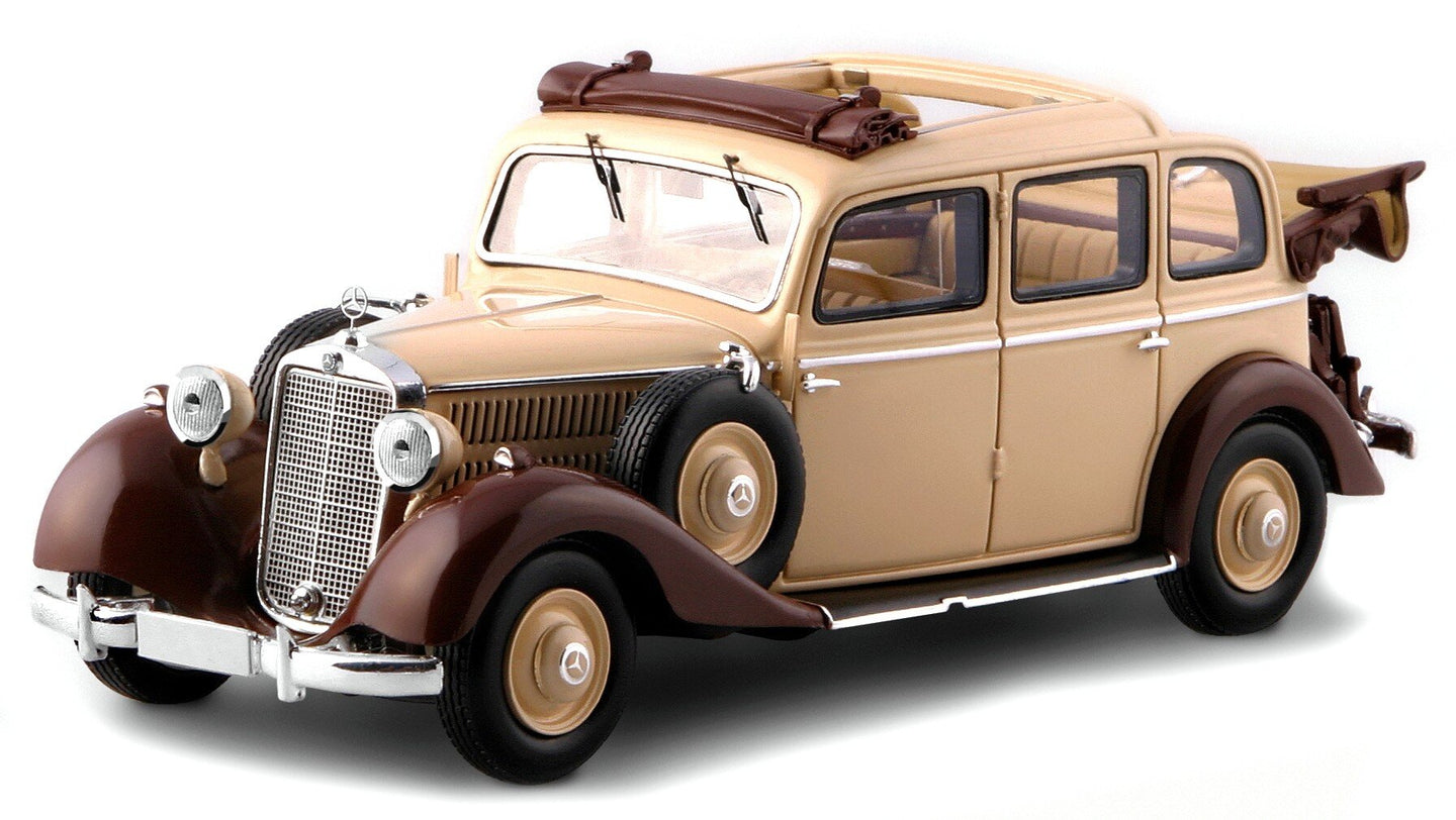 Mercedes Benz 260D PULLMAN LANDAULET FULLY OPEN 1936 Limited Edition beige/brun 1:18