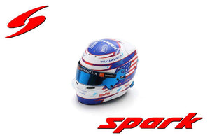 LOGAN SARGEANT HELMET 2024 hvid/blå/rød 1:5