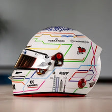 Indlæs billede til gallerivisning BELL HELMET CASCO HELMET F1 GUANYU ZHOU TEAM STAKE KICK SAUBER N 24 CHINA GP 2024 WHITE 1:5