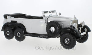 Mercedes Benz G4 (W31) 1938 lys grå/sort 1:18