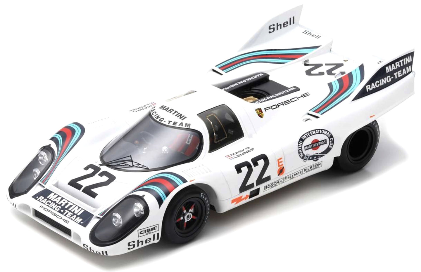 Porsche 917 K #22 MARKO/VAN LENNEP WINNER 24H LE MANS 1971 hvid/blå/rød 1:18