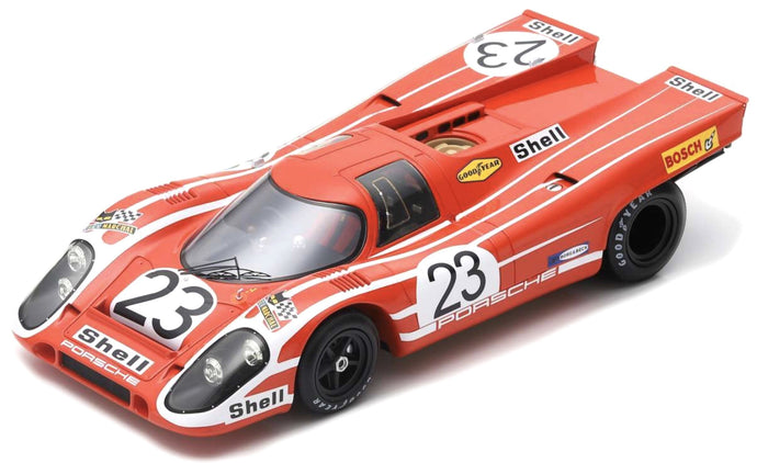 PORSCHE 917K 4.9L TEAM SALZBURG N 23 WINNER 24h LE MANS 1970 HANS HERRMANN - RICHARD ATTWOOD RED WHITE 1:18