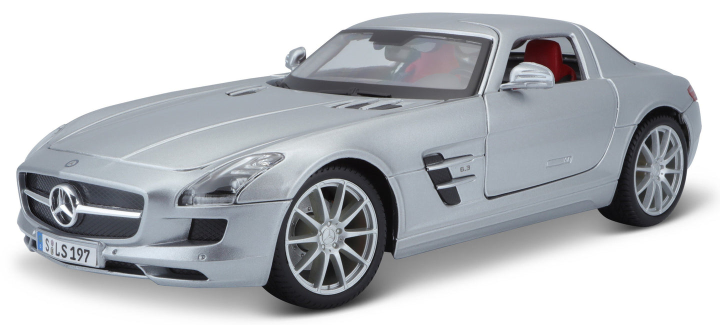 MERCEDES BENZ SLS COUPE 6.3 AMG (C197) 2012 SILVER 1:18