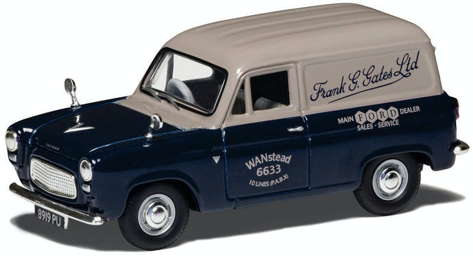 FORD ENGLAND 300e THAMES VAN FRANK G.GATES LTD 1954 BLUE GREY 1:43