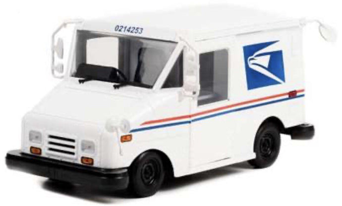 LONG-LIFE POSTAL DELIVERY VEHICLE - UNITED STATES POSTAL SERVICE hvid/blå/rød 1:18