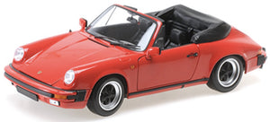 Porsche 911 CARRERA CABRIOLET 1983 rød 1:18