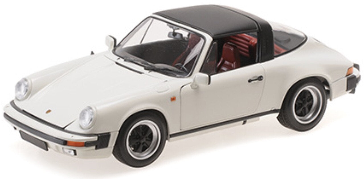 Porsche 911 CARRERA TARGA 1983 hvid 1:18